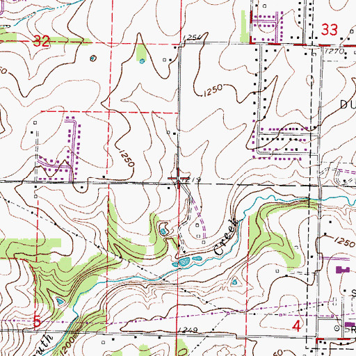 Topographic Map of Battlefield Fire Protection District Station 3, MO