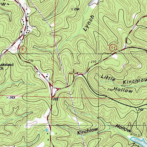 Topographic Map of Sunrise Beach Fire Department Station 2 Headquarters, MO
