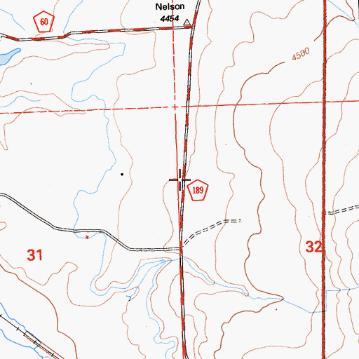 Topographic Map of Likely Fire Department, CA