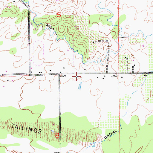 Topographic Map of Placer County Fire Department Station 73 Fowler, CA