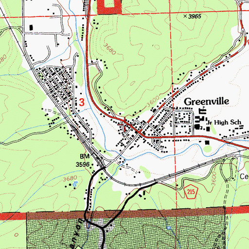 Topographic Map of Indian Valley Fire and Rescue Fire Station, CA
