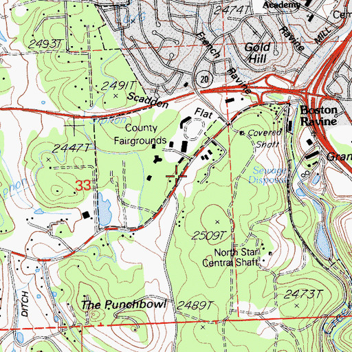 Topographic Map of Nevada County Consolidated Fire District Administrative, CA