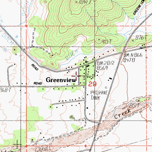 Topographic Map of Scott Valley Fire Protection District Greenview, CA