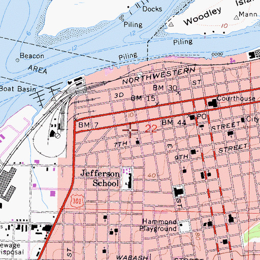 Topographic Map of Eureka Fire Department, CA