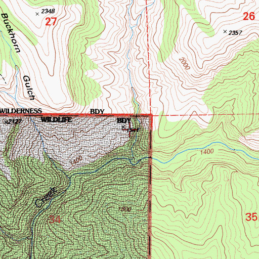 Topographic Map of Kingsley Cove, CA