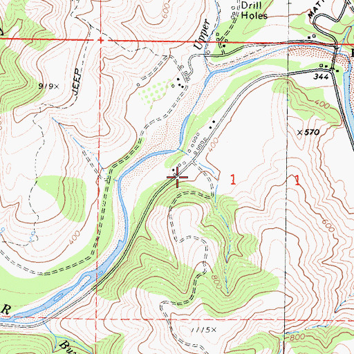 Topographic Map of California Department of Forestry and Fire Protection Mattole Station, CA