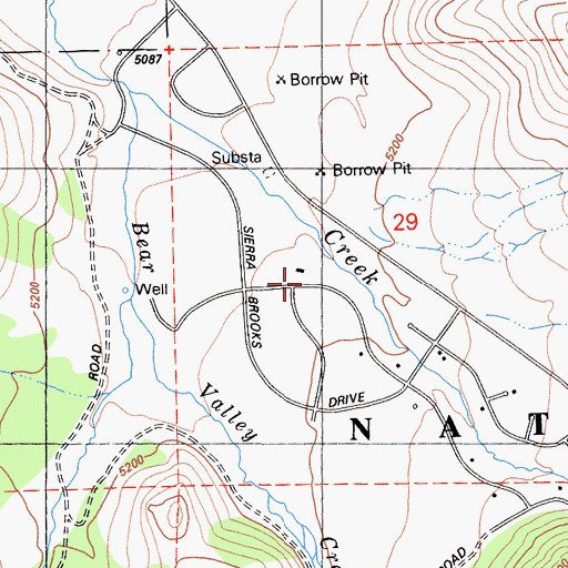 Topographic Map of Loyalton Fire Department Station 2, CA