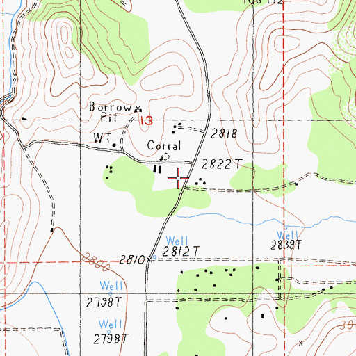 Topographic Map of Scott Valley Fire Protection District Eastside Road, CA