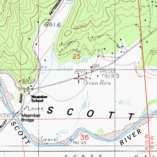 Topographic Map of Scott Valley Fire Protection District Scott River, CA