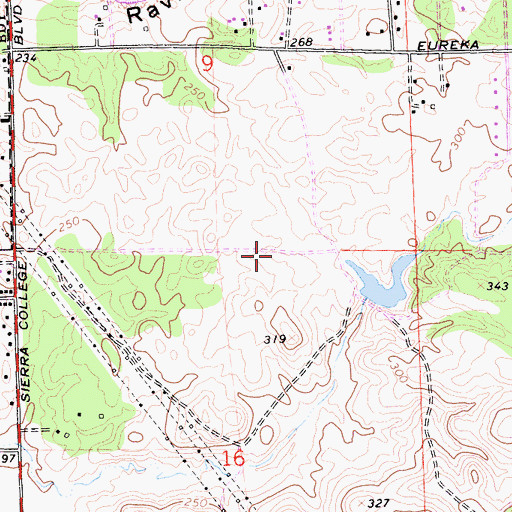 Topographic Map of Placer County Fire Department Station 15 / South Placer Fire Department Station 6, CA