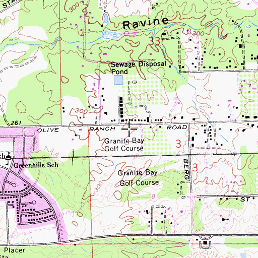 Topographic Map of Placer County Fire Department Station 16 / South Placer Fire Department Station 4, CA