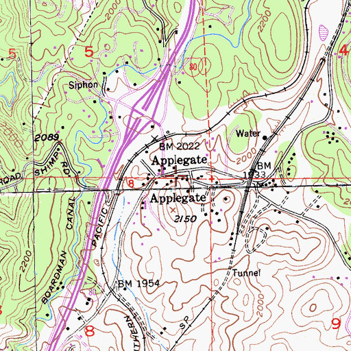 Topographic Map of Placer County Fire Department Station 85 / Placer Hills Fire Department Station 2, CA