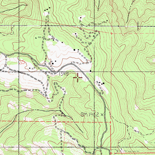 Topographic Map of Elk Volunteer Fire Department Station 712, CA