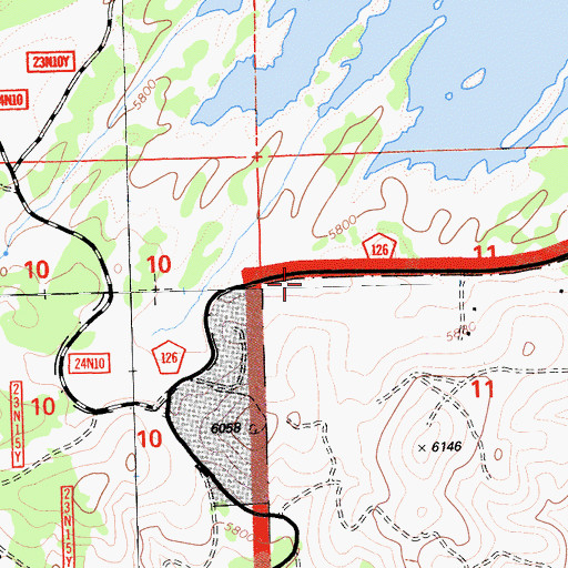 Topographic Map of Eastern Plumas Rural Fire Protection District Station 2, CA