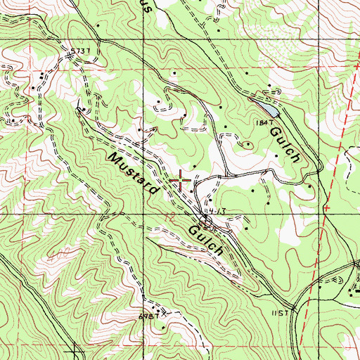 Topographic Map of Anderson Valley Volunteer Fire Station, CA