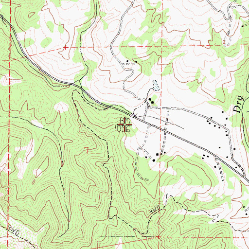 Topographic Map of Anderson Valley Volunteer Fire Department Station 744, CA