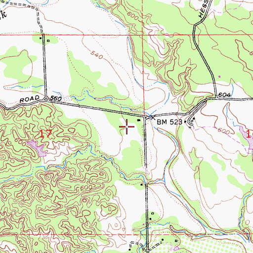 Topographic Map of Tehama County Fire Department Red Bank, CA