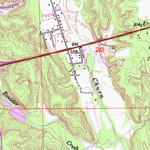 Topographic Map of Redding Fire Department Station 8, CA