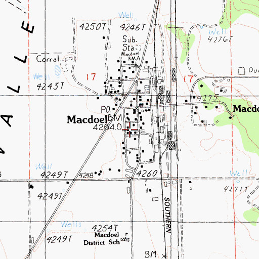 Topographic Map of Butte Valley Fire Protection District, CA