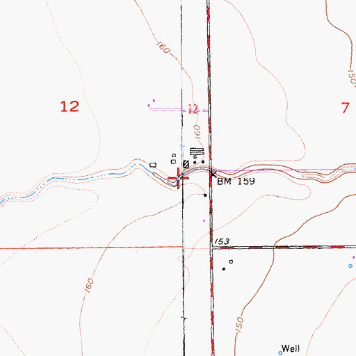 Topographic Map of Kanawha Fire Protection District, CA