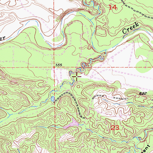 Topographic Map of Tehama County Fire Department Station 13 Rancho Tehama, CA