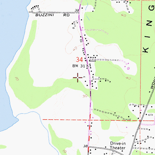 Topographic Map of Fort Dick Fire Protection District Lake Earl Station, CA