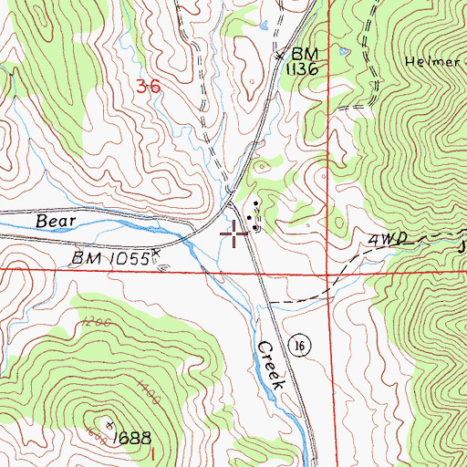 Topographic Map of California Department of Forestry and Fire Protection Colusa County, CA