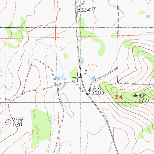 Topographic Map of California Department of Forestry and Fire Protection Lassen Modoc Unit Grasshopper, CA