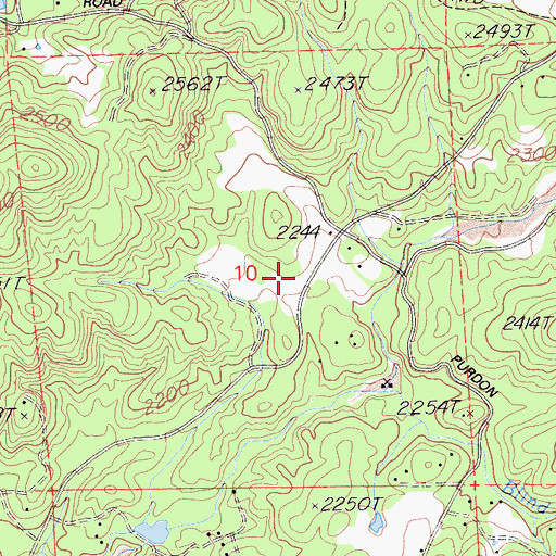 Topographic Map of North San Juan Fire Protection District Station 3, CA