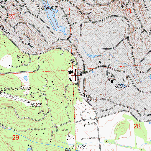 Topographic Map of Penn Valley Fire Protection District Station 44, CA