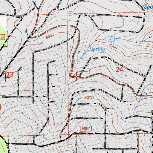 Topographic Map of California Department of Forestry and Fire Protection Lassen Modoc Unit Deer Springs, CA
