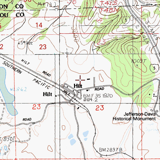 Topographic Map of Colestin Rural Fire District Station 2, CA