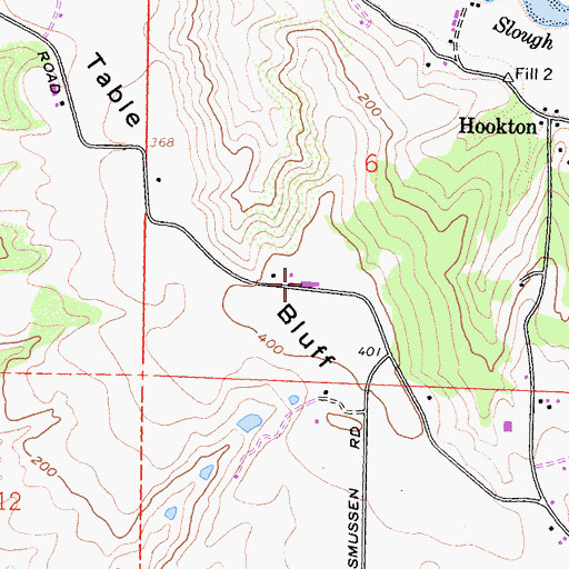 Topographic Map of Loleta Volunteer Fire Department Station 2 Storage, CA