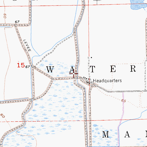 Topographic Map of Butte County Fire Department Station 77, CA