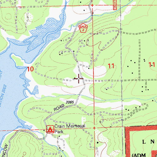 Topographic Map of Butte County Fire Department Station 38, CA