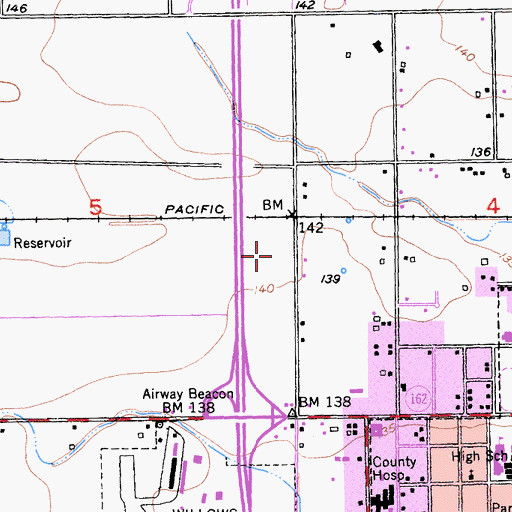 Topographic Map of Mendocino National Forest Fire Service United States Department of Agriculture, CA