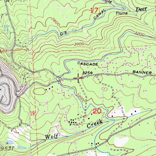 Topographic Map of Nevada County Consolidated Fire District Station 86, CA