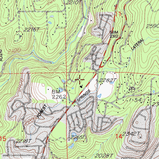 Topographic Map of Nevada County Consolidated Fire District Station 88, CA