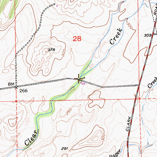 Topographic Map of Butte County Fire Department Station 25, CA