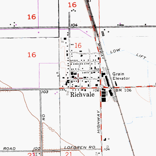 Topographic Map of Butte County Fire Department Station 71, CA