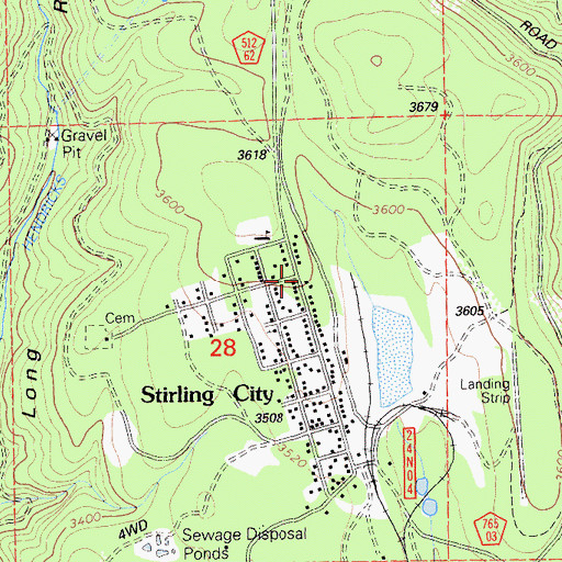 Topographic Map of Butte County Fire Department Station 12, CA