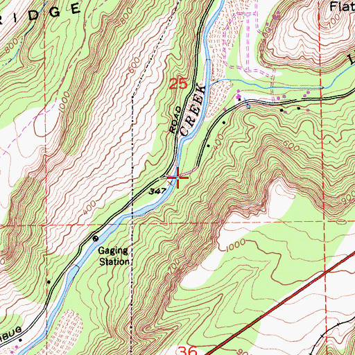 Topographic Map of Butte County Fire Department Station 26, CA