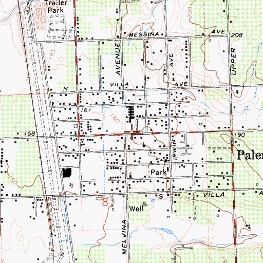 Topographic Map of Butte County Fire Department Station 72, CA