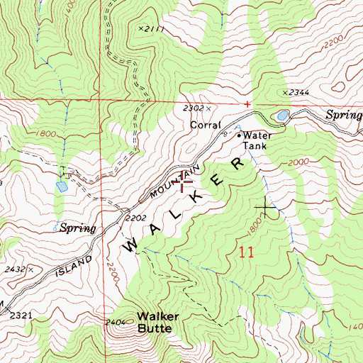 Topographic Map of Palo Verde Volunteer Fire Department, CA