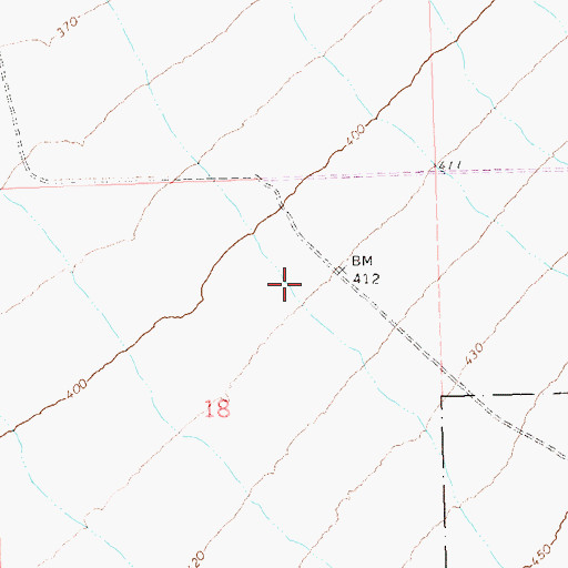 Topographic Map of Copper Mountain Landfill, AZ