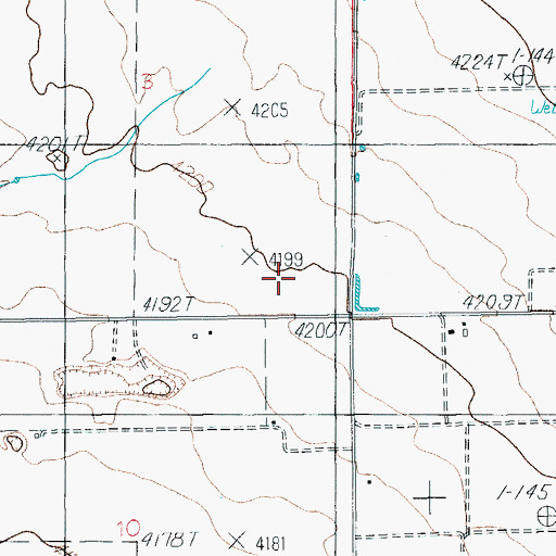 Topographic Map of Cochise Eastern Regional Landfill, AZ