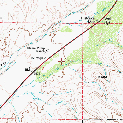 Topographic Map of Foothills Business Park, AZ