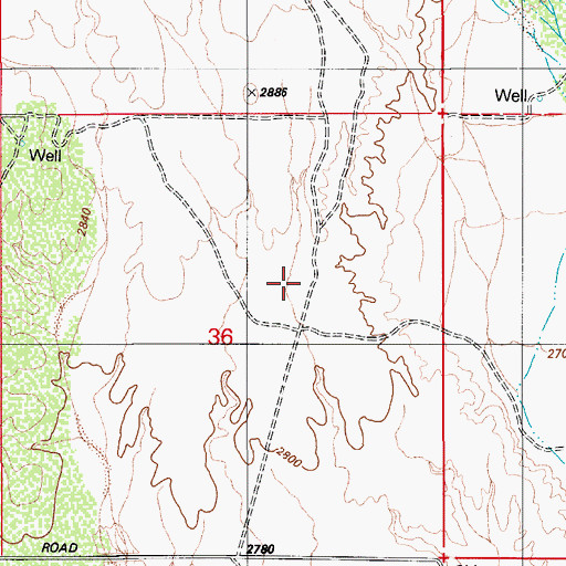 Topographic Map of Rancho Vistoso Office Park, AZ
