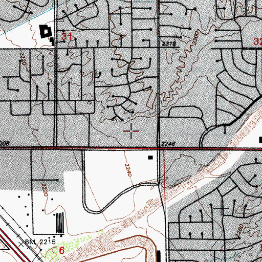 Topographic Map of Embassy Plaza Shopping Center, AZ