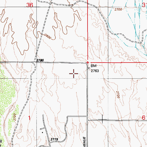 Topographic Map of Oro Valley Retail Center, AZ